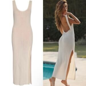 Monday Swimwear Hamptons Ivory Coverup Maxi Dress